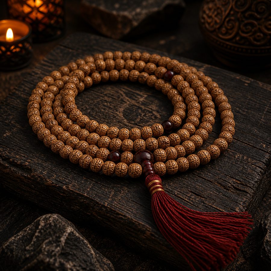 Bodhi Seed 108 Mala for meditation and breath practice